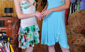 Licksonic 462281 Dolly & Judith Willowy Cuties Ready To Try On Some Dresses After Girl-On-Girl Making Out
