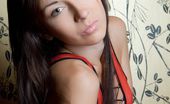 Met Art 462999 Met Art Vihaky Night A'S Lean Legs Garbed In Sheer Black Stockings While Her Body Is Wrapped In Silky Red Lingerie Dress As She Poses Sensually On Top Of The Sofa Night A Rylsky Vihaky
