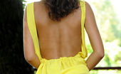 Met Art 463269 Met Art Valenthi A Bright Yellow Halter Dress Compliments Eva Jane'S Beautiful Olive Skin Tone As She Bares Her Spectacular Body. Eva Jane Fabrice Valenthi
