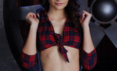 Met Art 463449 Met Art Ynarpa Blue-Eyed Goddess Ardelia A Seductively Posing In Her Plaid Top That Shows Off Her Tight Abs, And Skimpy Shorts And Knee-High Socks That Highlight Her Firm Ass And Athletic Build. Ardelia A Arkisi Ynarpa
