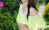 Met Art 463480 Met Art Tenir Fun-Loving Babe Janelle B Naughtily Posing In The Garden, Showing Off Her Smooth, Fair Body With Puffy Assets. Janelle B Rylsky Tenir
