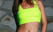 Met Art 463613 Met Art Mudol Fernanda Looks Fresh And Vibrant At Dusk, Her Stunning Beauty And Athletic Physique Complimented By Her Bright Green Tank Top And Cut-Off Denim Shorts. Fernanda Matiss Mudol
