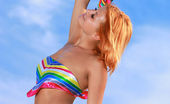 Met Art 463692 Met Art Fenici Always Smiling, Violla A'S Stunning Beauty And Cheerful Enthusiasm Is Highly Engaging As She Playfully Strip Off Her Colorful Bikini. Violla A Matiss Fenici
