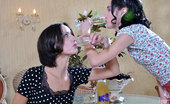 Ladies Kiss Ladies 467681 Veronica & Tessa Tipsy Chicks Go Down On Each Other With Their Probing Tongues And Fingers Ladies Kiss Ladies

