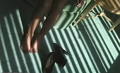 Nylon Fetish Videos 468101 Soft Repose Sultry Blonde Leans Back And Enjoys The Feel Of Soft Nylon Between Feet And Carpet Nylon Fetish Videos
