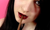 Ms Inhale 470416 Smoking In Satin Gloves Beautiful Brunette Teen Smoker MsInhale Smokes A Long Brown More 120 Cigarette Ms Inhale
