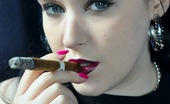 Ms Inhale 470440 Topless Cigar Smoking Slutty Smoking Teen Lets Her Tits Poke Through Her Clothes While She Smokes A Cigar Ms Inhale
