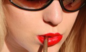 Ms Inhale 470458 More 120 Teen Smoker Stunning Blonde Smoker MsInhale In Sunglasses Smoking A More 120 Cigarette Outside Ms Inhale
