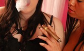 Ms Inhale Girls Share A Cigar Smoking Babes MsInhale And Ebony Share A Fat Cigar Ms Inhale
