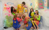 CFNM 18 472360 Innocent Room Painting Turns Into Wild And Unruled CFNM Orgy CFNM 18
