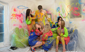 CFNM 18 472370 Fully Clothed Teen Girls Painting Walls And Having CFNM Fun CFNM 18
