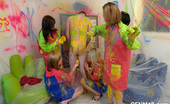 CFNM 18 472375 Guy Gets Humiliated By 5 Dressed Girls And Gets His Boy Painted CFNM 18
