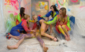 CFNM 18 472391 Five Girls Painting And Fucking A Naked Guy For CFNM Fun CFNM 18
