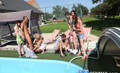CFNM 18 472518 Five CFNM Girls Fooling Around The Pool With 2 Naked Boys CFNM 18
