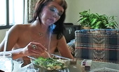 Pure Smoking 473717 Sexy Smoker'S MealSexy Rocker Jacqueline Eats Her Salad And Smokes Her Cigarette In The Nude Pure Smoking