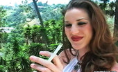 Pure Smoking Kayla Smokes Outside0Sexy Brunette Kayla Smokes Deeply And Gets Her Pussy Wet And Horny Pure Smoking
