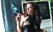 Pure Smoking 473743 Mouth-Watering Penny Smokes And Strips1Watch This Beauty Smoke A Cigarette And Strip Pure Smoking
