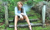 Pure Smoking 473768 Exhaling Smoke 2Charlie Laine Exhales A Cloud Of Smoke Through Both Her Noise And Mouth Pure Smoking
