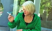 Pure Smoking 473829 Smoking On The PatioCutie Kimberly Kane Smokes Outside On Her Patio Pure Smoking
