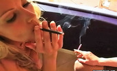 Pure Smoking 473879 Smoking Hot BeautiesBlonde Bombshell Mary Jane And Brunette Beauty Samantha Smoke Together Pure Smoking
