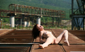 AV Erotica 475707 Gella Skinny Gella Spreading Her Long Legs Outdoors On The Pier AV Erotica
