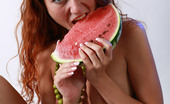 AV Erotica 475916 Kesy True Skinny Redhead Teen Eating Watermelon Naked AV Erotica
