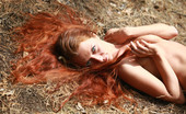 AV Erotica 475987 Kesy Red Small Breasted Teen Kesy Posing Completely Naked In The Woods AV Erotica
