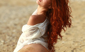 AV Erotica Kesy Redhead Sexy Teen Posing Naked On The Beach AV Erotica
