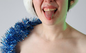 AV Erotica 476182 Hope Brunette Posing In Santa'S Hat And Wishing You Merry XMas! AV Erotica
