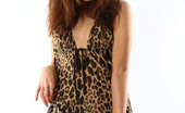 AV Erotica 476325 Brigitte Leopard Dress Adds Attractivenes To A Half-Naked Babe Brigitte AV Erotica
