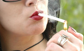 Smoking Mina 477934 Sexy IRL Smoker In Sunglasses Flashing Her Bra. Smoking Mina