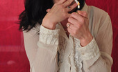 Smoking Mina 478028 Brunette Babe Smoking Sexy Smoking Mina
