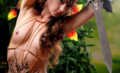 Sinful Goddesses 478978 Savage Brunette Amazon Babe With Body Paintings Sinful Goddesses
