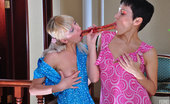 Kiss Matures 480279 Viola & Madeleine Frisky Broad Urging A Milf To Play With Her Sex Toy After A Kissing Session Kiss Matures
