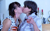 Kiss Matures 480314 Lillian Dolled-Up Older And Younger Lesbians Launch Into Drunken Strap-On Fucking Kiss Matures
