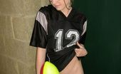 Kitty Kim 480641 Hot Blonde Football Player Kitty Kim Showing Pussy Upskirt Outside Kitty Kim
