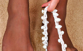 Nylon Feet Line Tessa Smashing Chick Sliding Her Hand Under Suntan Pantyhose To Feel Tender Touch Nylon Feet Line
