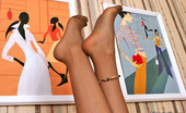 Nylon Feet Line 481908 Leonora Hottie In Black Tights Sucking Her Amazing Feet Embellished With Bracelets Nylon Feet Line
