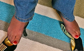 Nylon Feet Line 482022 Dominica Flexible Blondie Licking Her Nyloned Feet While Revealing Her Lissome Body Nylon Feet Line
