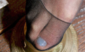 Nylon Feet Line 482097 Eve Naughty Babe Slipping Her Playful Hand Into Her Black Control Top Pantyhose Nylon Feet Line
