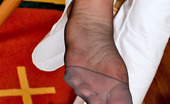 Nylon Feet Line 482140 Eve Stunning Babe Caressing Her Tiny Tits While Flashing Her Feet In Black Hose Nylon Feet Line
