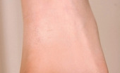 Nylon Feet Line 482141 Linda Hottie In Flying Skirt Teasing With Her Feet Clad In Reinforced Toe Tights Nylon Feet Line
