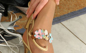 Nylon Feet Line 482249 Dennis Pantyhosed Babe Looking For The Best Shoes While Teasing In Front Of Mirror Nylon Feet Line
