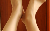 Nylon Feet Line 482471 Salome Voluptuous Secretary In Silky Pantyhose Tenderly Tickling Her Nyloned Feet Nylon Feet Line
