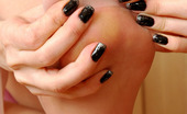 Nylon Feet Line Ellen Cutie Puts On Glossy Pantyhose And Fondles Her Feet After Taking A Shower Nylon Feet Line
