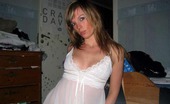 MY NN GF Photos Of A Sexy Amateur Chick Modeling In A White Nightgown MY NN GF
