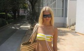 MY NN GF 482902 Gorgeous Blonde Teen Sunbathing At The Beach In Different Bikinis MY NN GF
