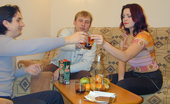 They Drunk 485314 Drunk Brunette Teen ThreesomeDrunk Teen Brunette Masha Pleases Two Boyrfiends At Once With Blowjob And Hardcore Sex They Drunk
