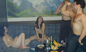 They Drunk 485324 Drunk Brunettes Group SexDrunk Brunettes Kristi And Kristin Make Alcohol Party With Two Men Which Ends With Blowjobs And Fuck They Drunk
