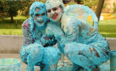 All Wam 486747 Nicely Dressed Hotty Babes Having A Very Messy Pie Fight All Wam

